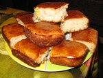 Нежные булочки-пирожки с  начинкой (на яблочном соке)