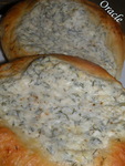 Турецкие лепешки с сыром Фета и укропом. PEYNIRLI  PIDE