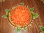 Морковный салат с мандарином (вариант).