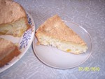 Бисквитный ананасовый пирог