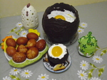 Десерт „Шоколадные яйца“
