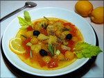 Средиземноморский рыбный суп.