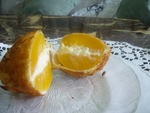 Персики с сыром в ореховой скорлупе