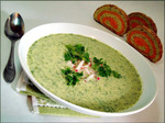 Зелёный суп-пюре с кольраби 