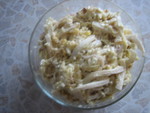 салат из кальмар с луком