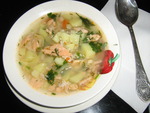 Рыбный суп с  кус-кусом.