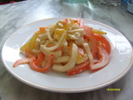 Салат из кольмаров с болгарским перцем
