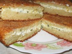 Пирог с сыром на творожном тесте ( почти 