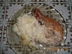 Курица запеченная с рисом