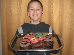 Кекс  Мотоцыкал С днём рожденья (сына 11 лет)