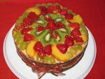 торт фруктовый сад