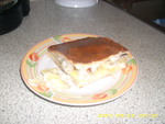 Пирог из филе минтая