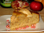 Яблочно-ореховый пирог с медовой пропиткой 