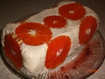 Творожно-апельсиновый десерт 