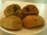 Печенье кофейное с черносливом и орехами