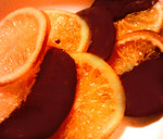 Апельсины в шоколаде.