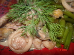 Соте из морепродуктов со спаржевой фасолью