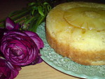 Тортики-малышки  с ананасом под ананасовой карамелью
