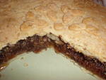Песочный пирог с шоколадно-овсяной начинкой