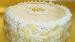 Торт из гречневой муки с карамельно-сливочным кремом.