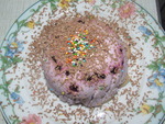 Творожно-черносмородиновый десерт
