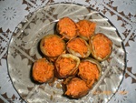 рулетики из баклажан с корейской морковью