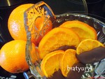 Мандарины и апельсины карамелизированные в шоколаде